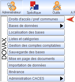 Interface de l'application